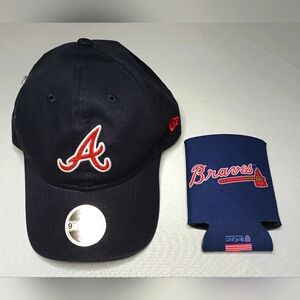Atlanta Braves Navy blue hat with red glitter